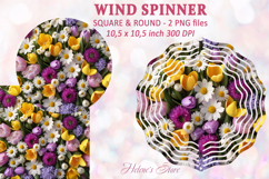 Flowers Wind spinner|Garden flowers Wind spinner sublimation Product Image 1