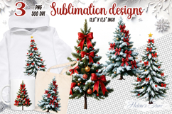 Christmas tree coquette bows clipart | Cute t shirt design Product Image 1