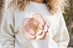 Paper flowers sublimation design png | Cute floral clipart Product Image 2