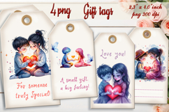 Valentines day Gift Tags| Valentine labels| Sweet label Product Image 1