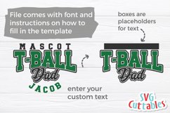 T-Ball SVG | T-Ball Dad Template 002 Product Image 2