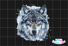 Watercolor Wolf PNG Product Image 3