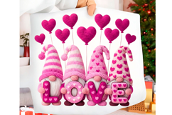 Faux Yarn Gnome PNG Valentine’s Day Love Product Image 1