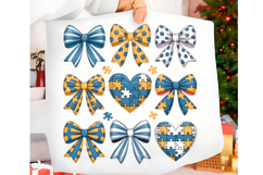 Autism Coquette Bow Png,Autism Awareness Product Image 1