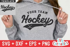Hockey SVG | Hockey Template 0020 | Shirt Design Product Image 1