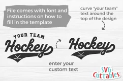 Hockey SVG | Hockey Template 0020 | Shirt Design Product Image 2