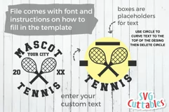Tennis SVG | Tennis Template 0020 | Shirt Design Product Image 2
