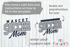 Soccer Mom SVG | Soccer Template 0025 | Shirt Design Product Image 2