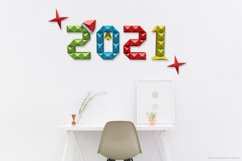 DIY 2021 wall art - 3d papercraft Product Image 1