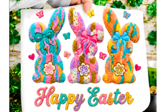 Crochet Easter Png Yarn Easter Bunny Png Product Image 1