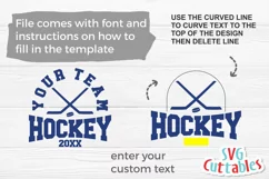 Hockey SVG | Hockey Template 0028 | Shirt Design Product Image 2