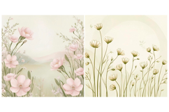 SET Flower Floral Watercolor Background Product Image 7