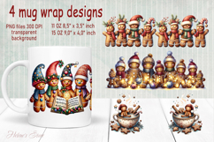 Christmas gingerbread man mug wraps designs bundle 10oz 15oz Product Image 7