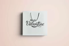 Be My Valentine calligraphy lettering SVG, PNG, EPS vector Product Image 2
