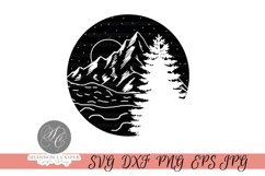 Snowy Night in the Mountains Product Image 1