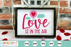 Love is in the air | Balloon Valentine SVG Product Image 1