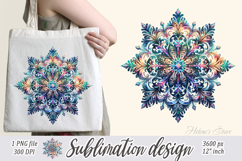 Christmas snowflakes clipart|Cute Winter flower shirt design Product Image 1
