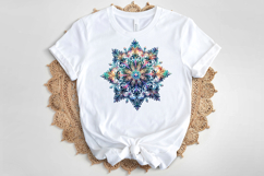 Christmas snowflakes clipart|Cute Winter flower shirt design Product Image 4