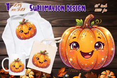 Cute Halloween clipart | Kawaii shirt sublimation designs Product Image 3