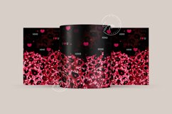 Valentine's day Mug Wrap, Heart Glitter Design, 11 &amp; 15 Oz Product Image 3
