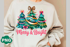 Merry and Bright Christmas Tree Png Product Image 3