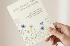 Wildflower Birthday Invitation Canva Template, Editable Product Image 3