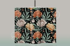 Seamless Boho Floral Tumbler Sublimation Wrap PNG Design Product Image 3