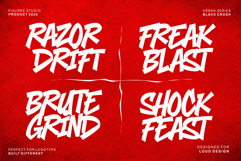 Black Crush - Aggressive Urban Display Font Product Image 3