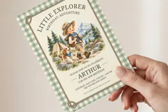 Little Explorer Birthday Invitation Canva Template Product Image 3