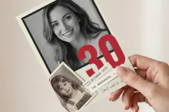 Photo Birthday Invitation Template Editable Canva Product Image 3