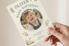 Printable Barn Birthday Invitation Canva Template Product Image 3