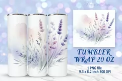 Flowers tumbler wrap | Summer Tumbler sublimation designs Product Image 4