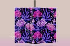 Seamless Boho Floral Tumbler Sublimation Wrap PNG Design Product Image 3