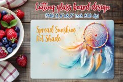 Inspiring quote kitchen glass cutting board sublimation png Product Image 1