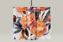 Seamless Floral Tumbler Sublimation Wrap PNG Design 20 oz Product Image 3