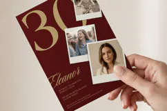 Birthday Invitation Template Editable Canva, Photo Collage Product Image 3