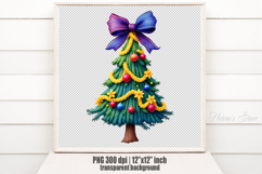 Christmas tree clipart | Winter forest t shirt design png Product Image 1