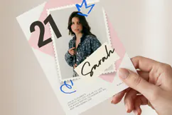 Photo Birthday Invitation Template, Editable Canva Card Product Image 3