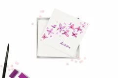 Pink Watercolor Butterflies PNG Clipart Product Image 3