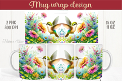 Hummingbird mug wraps sublimation designs png |Humming bird Product Image 1