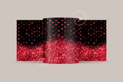 Valentine&#039;s day Mug Wrap, Heart Glitter Design, 11 &amp; 15 Oz Product Image 3