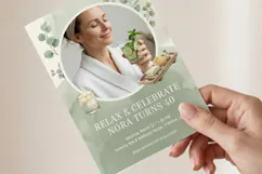 Spa Birthday Invitation Canva Template Product Image 3
