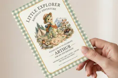 Dino Explorer Birthday Invitation Canva Template Product Image 3