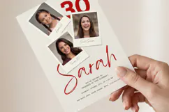 Photo Collage Birthday Invitation Template, Editable Canva Product Image 3