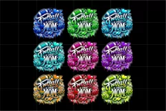 Football and Cheer Mom Airbrushed PNG Product Image 2