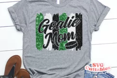 Hockey Goalie Mom Brush Strokes SVG Product Image 1