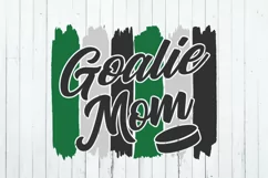 Hockey Goalie Mom Brush Strokes SVG Product Image 2
