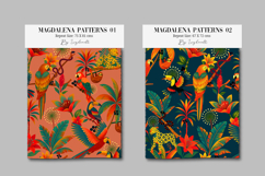 Amazonian Wildlife &amp; Tropical Botanical Seamless Pattern Product Image 8