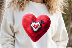 Red heart Valentines day Sublimation designs clipart png Product Image 3