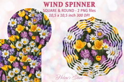 Flowers Wind spinner|Garden flowers Wind spinner sublimation Product Image 1